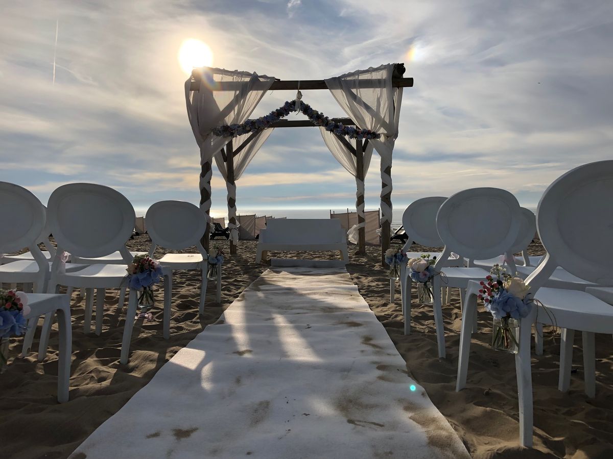 Getting married on the beach
