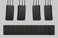 ~22x sub + ~32x line-array top (Maatwerk – L-Acoustics K1 of D&B J-series)
