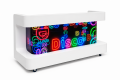 Curved White LED DJ Booth Rental