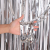 Glitter curtain silver