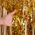 Glitter curtain gold
