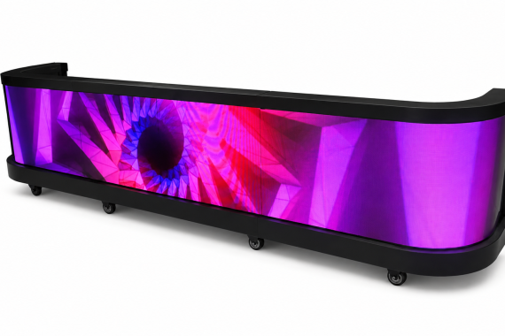 LED Wall DJ Booth Rental