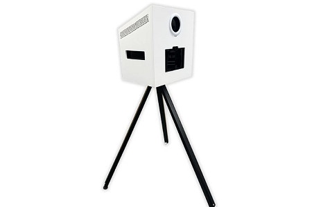 White photo booth 