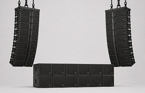 ~12x sub + ~18x line-array top (Maatwerk – L-Acoustics Kara II of D&B Y-series)