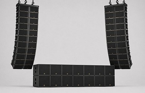 ~14x sub + ~22x line-array top (Maatwerk – L-Acoustics K2 of D&B V-series)