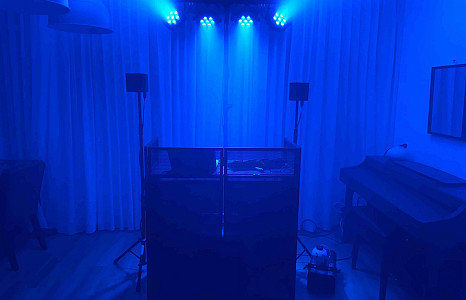 Black DJ Booth Rental